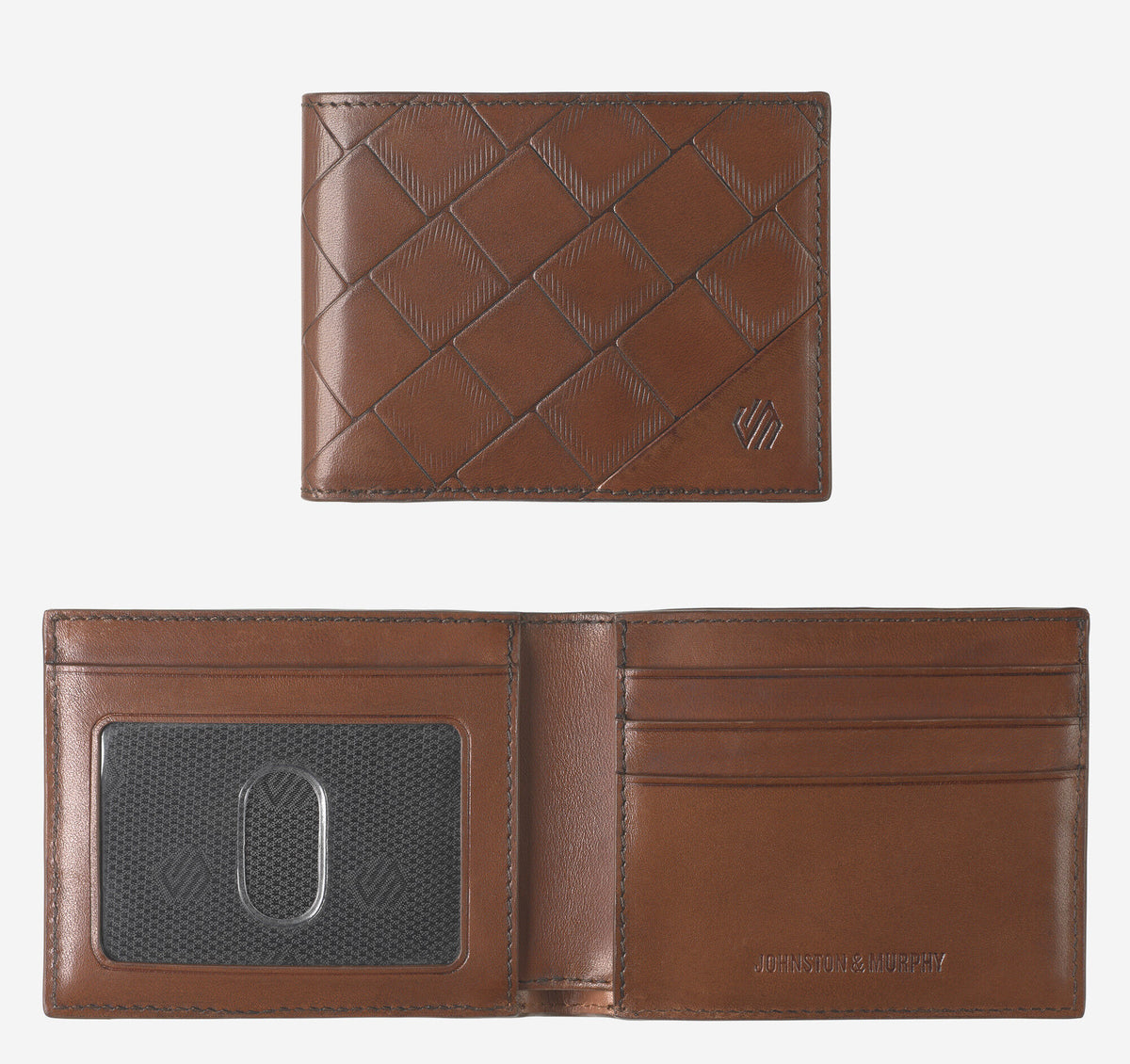 Johnston Murphy Men's Hudson Basketweave Billfold