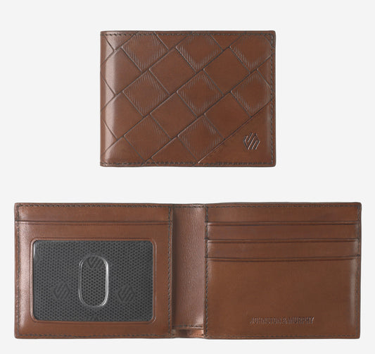 Johnston Murphy Men's Hudson Basketweave Billfold
