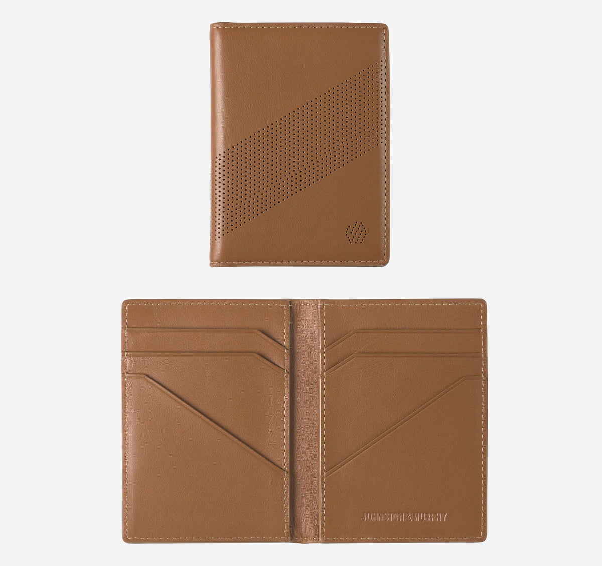 Johnston Murphy Men's Richmond Perforated Bifold Card Case