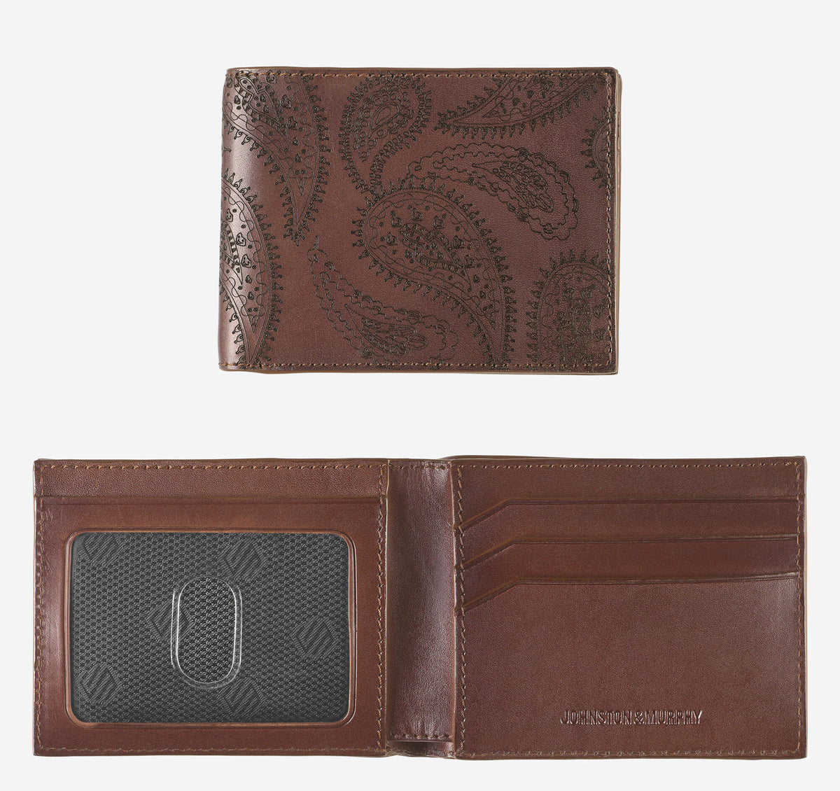 Johnston Murphy Men's Dress Paisley Billfold Wallet