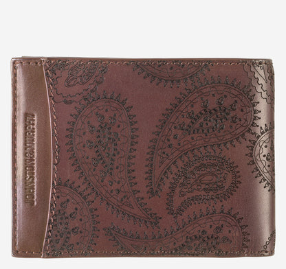 Johnston Murphy Men's Dress Paisley Billfold Wallet