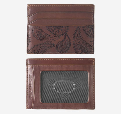 Johnston Murphy Men's Dress Paisley Weekender Card Wallet