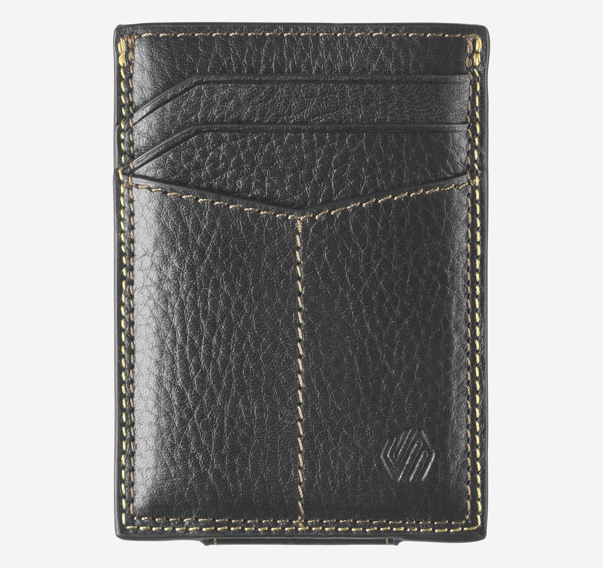 Johnston Murphy Men's Double-Contrast Stitch Front Pocket Wallet