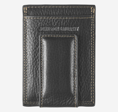 Johnston Murphy Men's Double-Contrast Stitch Front Pocket Wallet