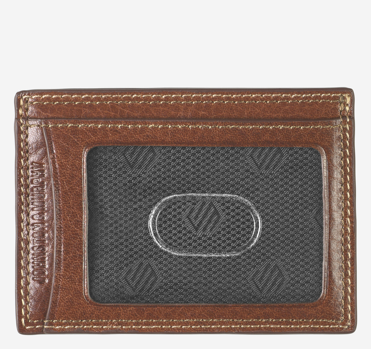 Johnston Murphy Men's Double Contrast Stitch Weekender Card Wallet