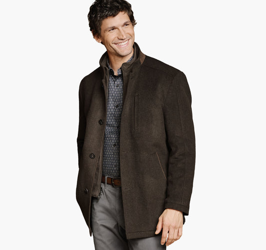 Johnston Murphy Men's Upton Luxe 175th Anniversary Car Coat