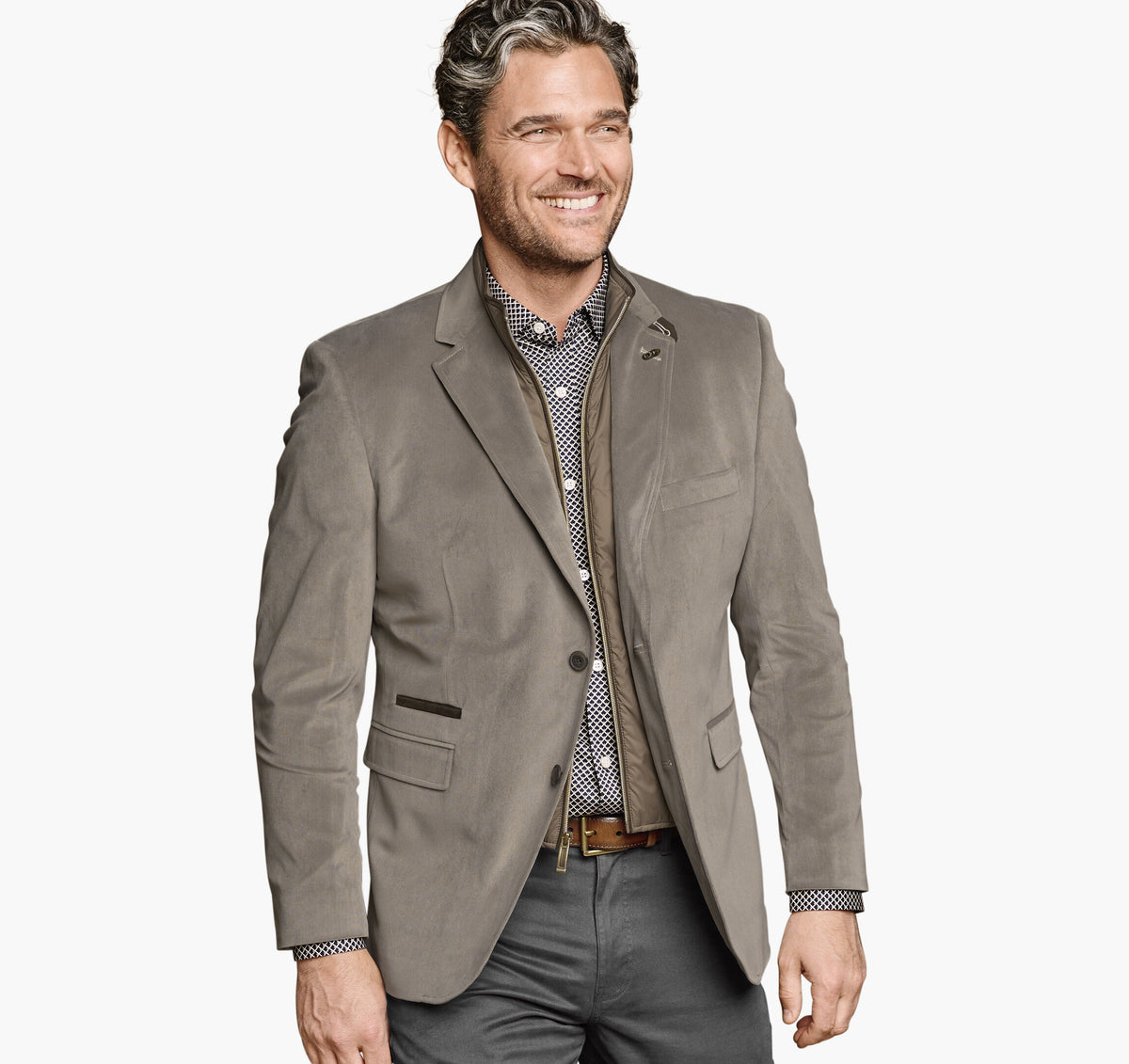 Johnston Murphy Men's Plush Bibbed Blazer