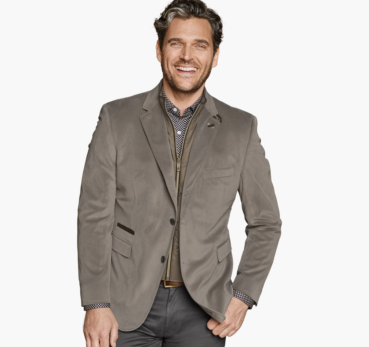 Johnston Murphy Men's Plush Bibbed Blazer