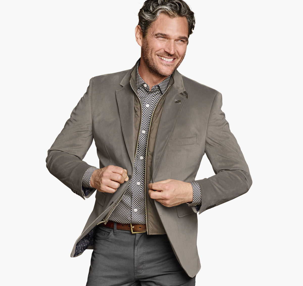 Johnston Murphy Men's Plush Bibbed Blazer
