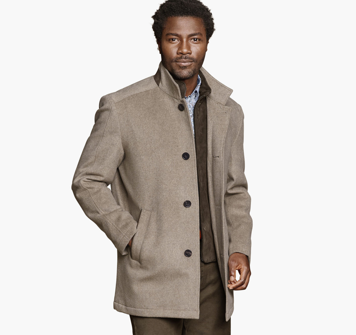 Johnston Murphy Men's Upton Luxe 175th Anniversary Car Coat