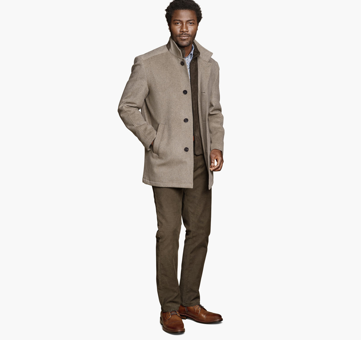 Johnston Murphy Men's Upton Luxe 175th Anniversary Car Coat