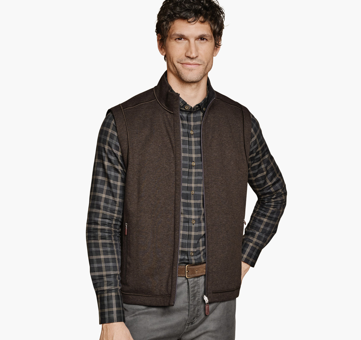 Johnston Murphy Men's Icon Reversible Vest