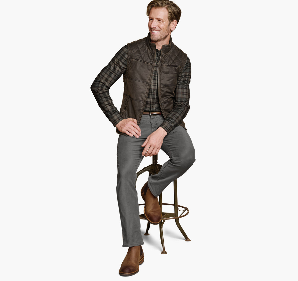 Johnston Murphy Men's Antique Cotton Vest