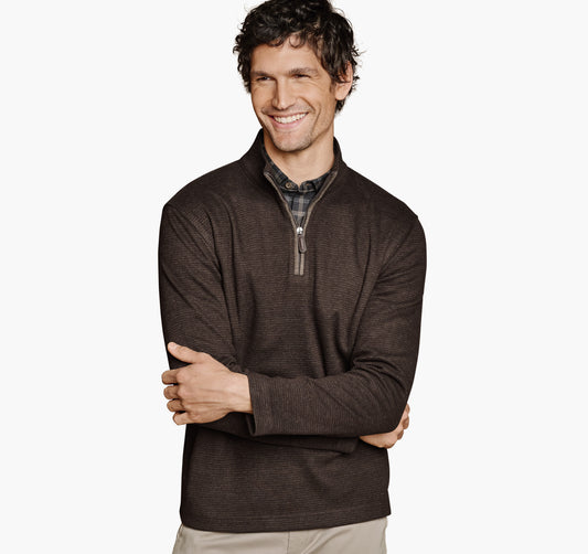 Johnston Murphy Men's Brushed Quarter-Zip
