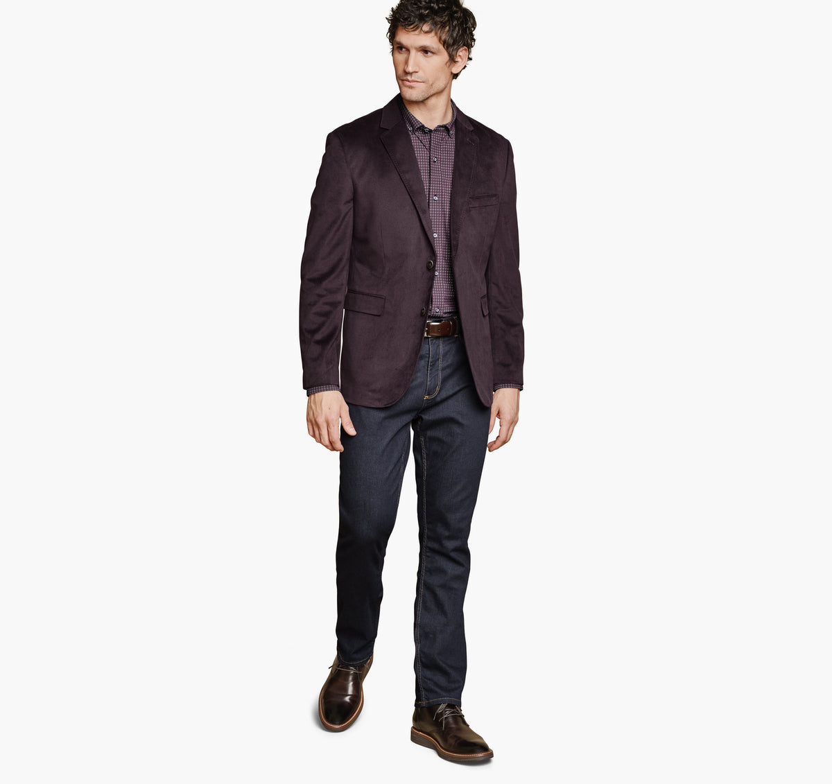Johnston Murphy Men's Printed Plush 175th Anniversary Blazer