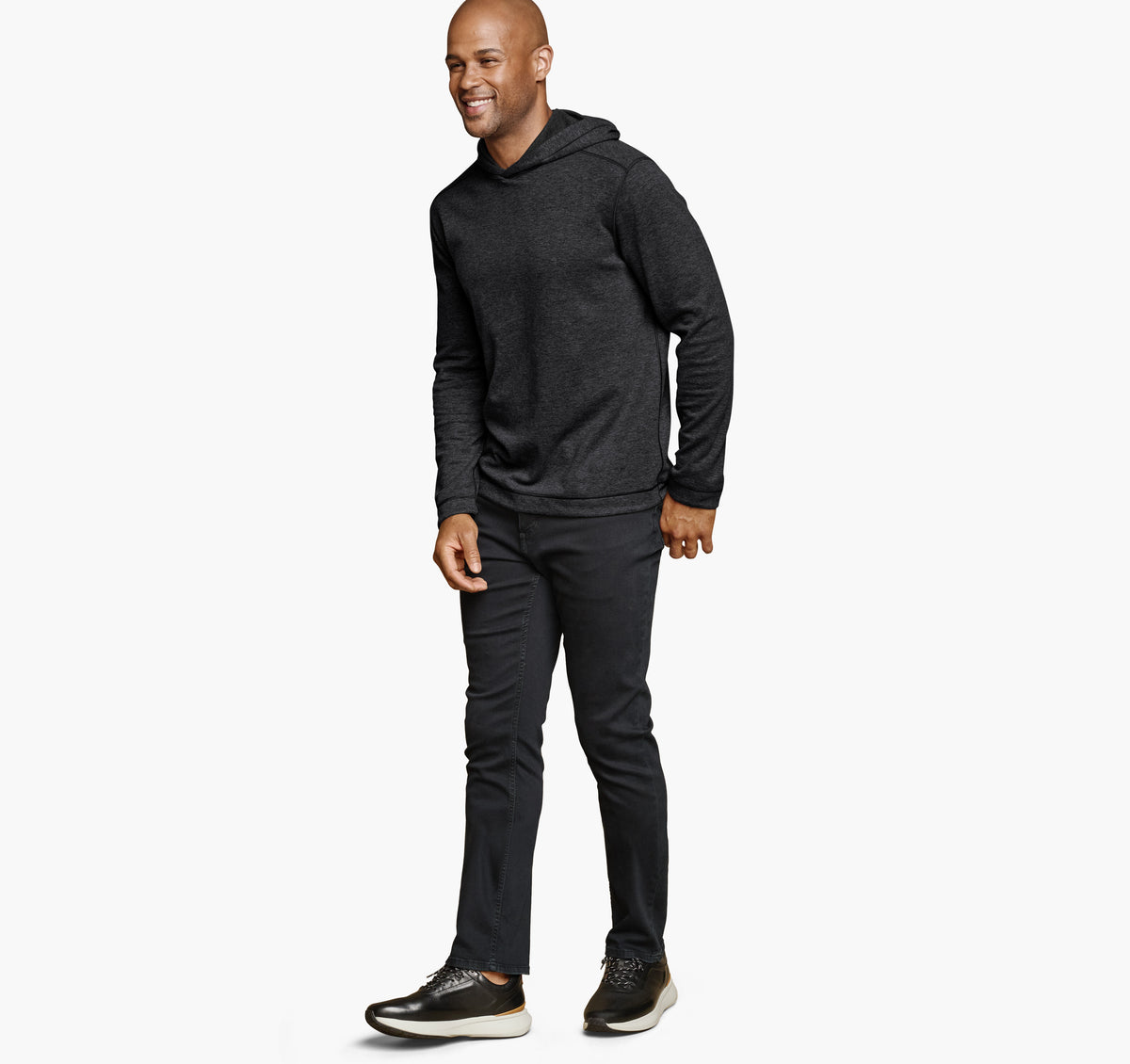 Johnston Murphy Men's Icon Reversible Hooded Pullover