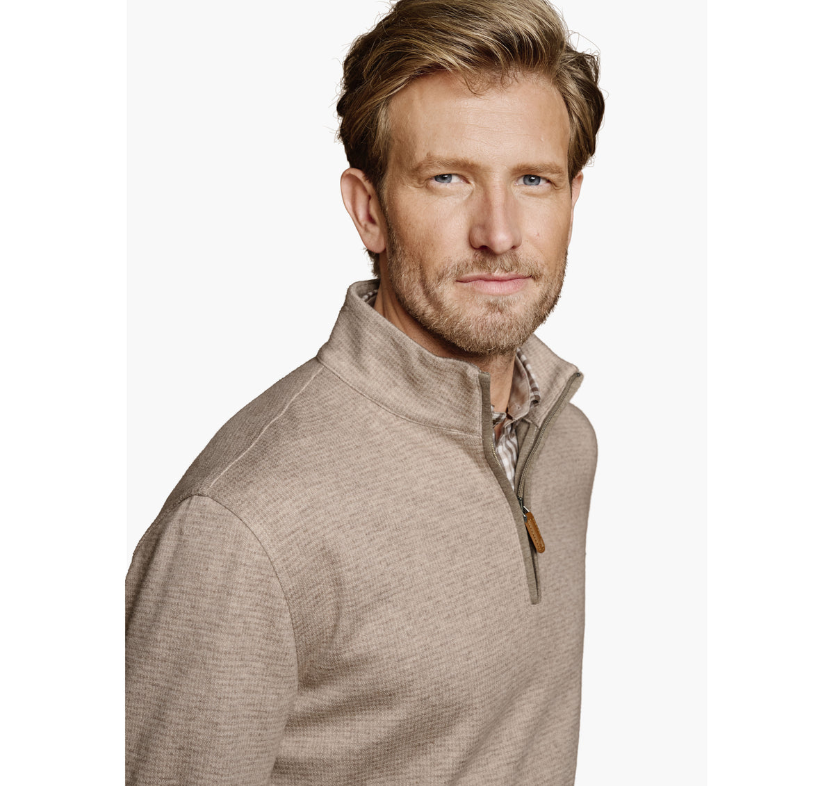 Johnston Murphy Men's Brushed Quarter-Zip