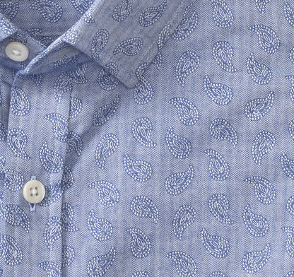 Johnston Murphy Men's Long-Sleeve Jacquard Shirt