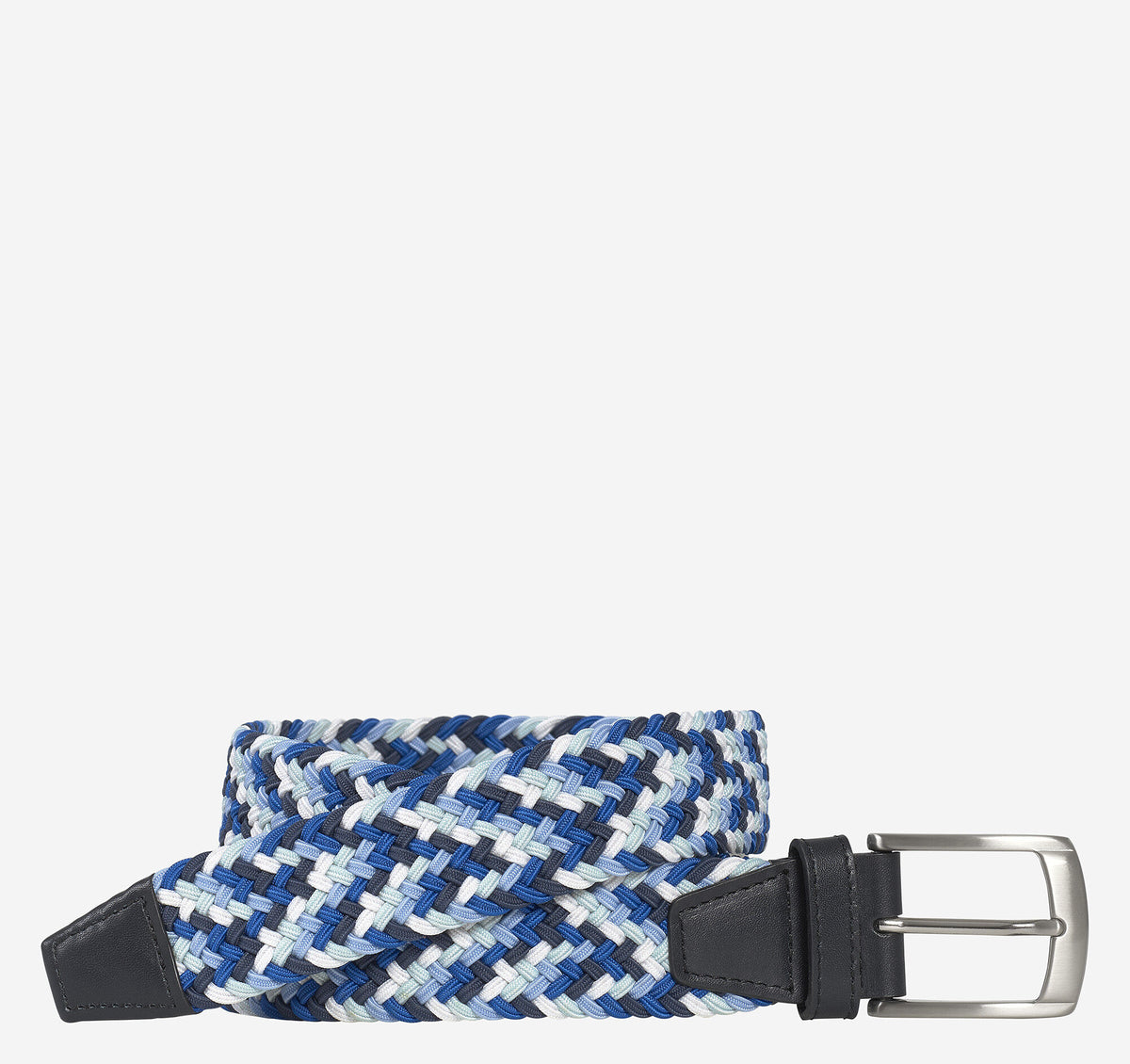 Johnston Murphy Men's Woven Stretch-Knit Belt