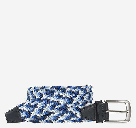 Johnston Murphy Men's Woven Stretch-Knit Belt