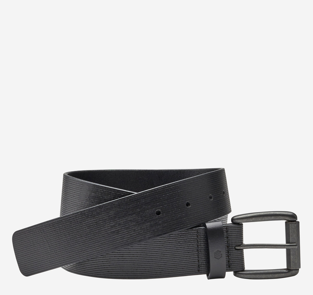 Johnston Murphy Men's Scored Roller Buckle Belt