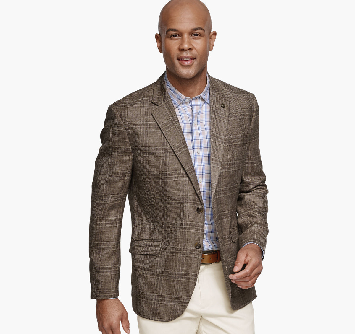 Johnston Murphy Men's Dress Plaid Blazer
