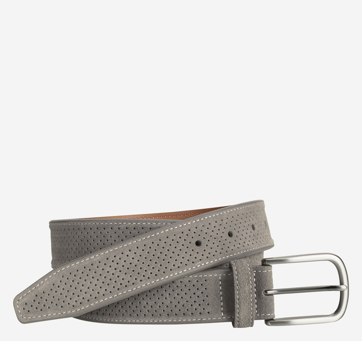 Johnston Murphy Men's Perfed Suede Belt